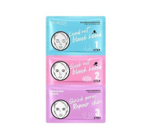 Маска для носа BIOAQUA 3 в 1 для видалення чорних цяток 3*7 г