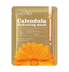 Тканинна маска для обличчя SADOER Calendula Hydrating, що відновлює 25 г