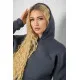 Худі жіноча тринитка на флісі, колір сірий, 102R364