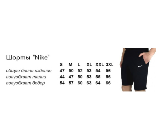 Шорти Шорти чоловічі Kukuruza Nike чорні