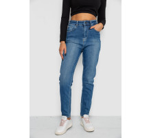 Джинси жіночі Mom-fit стрейч, колір синій, 244R1136