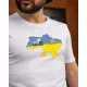 Футболки з патріотичними принтами Футболка біла "T3" вел пр.