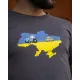 Футболки з патріотичними принтами Футболка темно-сіра "T3" вел пр.
