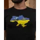 Футболки з патріотичними принтами Футболка чорна "T3" вел пр.