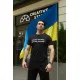 Футболки з патріотичними принтами Футболка чоловіча "Russian warship" Intruder чорна