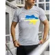 Футболки з патріотичними принтами Футболка сіра з принтом "Доброго вечора ми з Чорнобаївки"