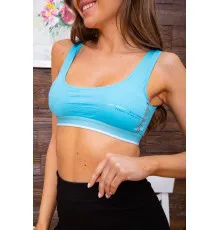 Спортивний трикотажний топ, блакитного кольору, 131R1501