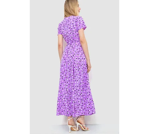 Сарафан у горох, колір бузковий, 241R159