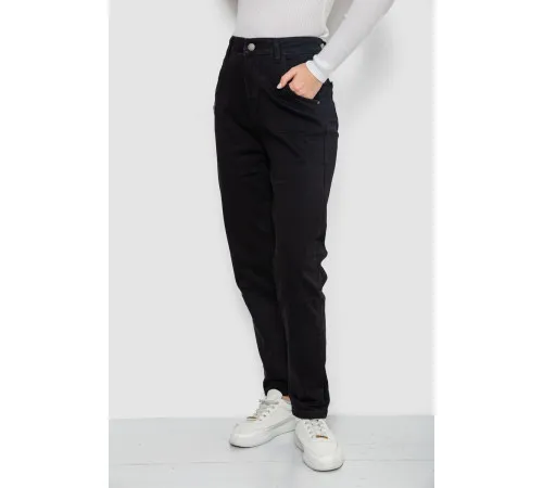 Джинси жіночі Mom's, колір чорний, 244R9016